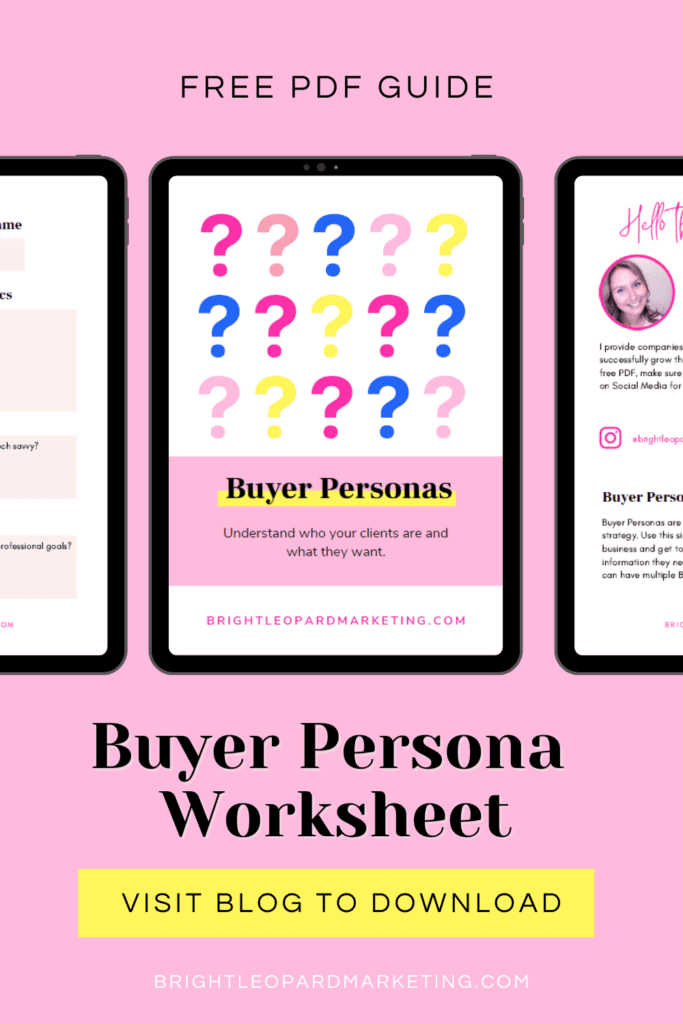 Buyer persona worksheet